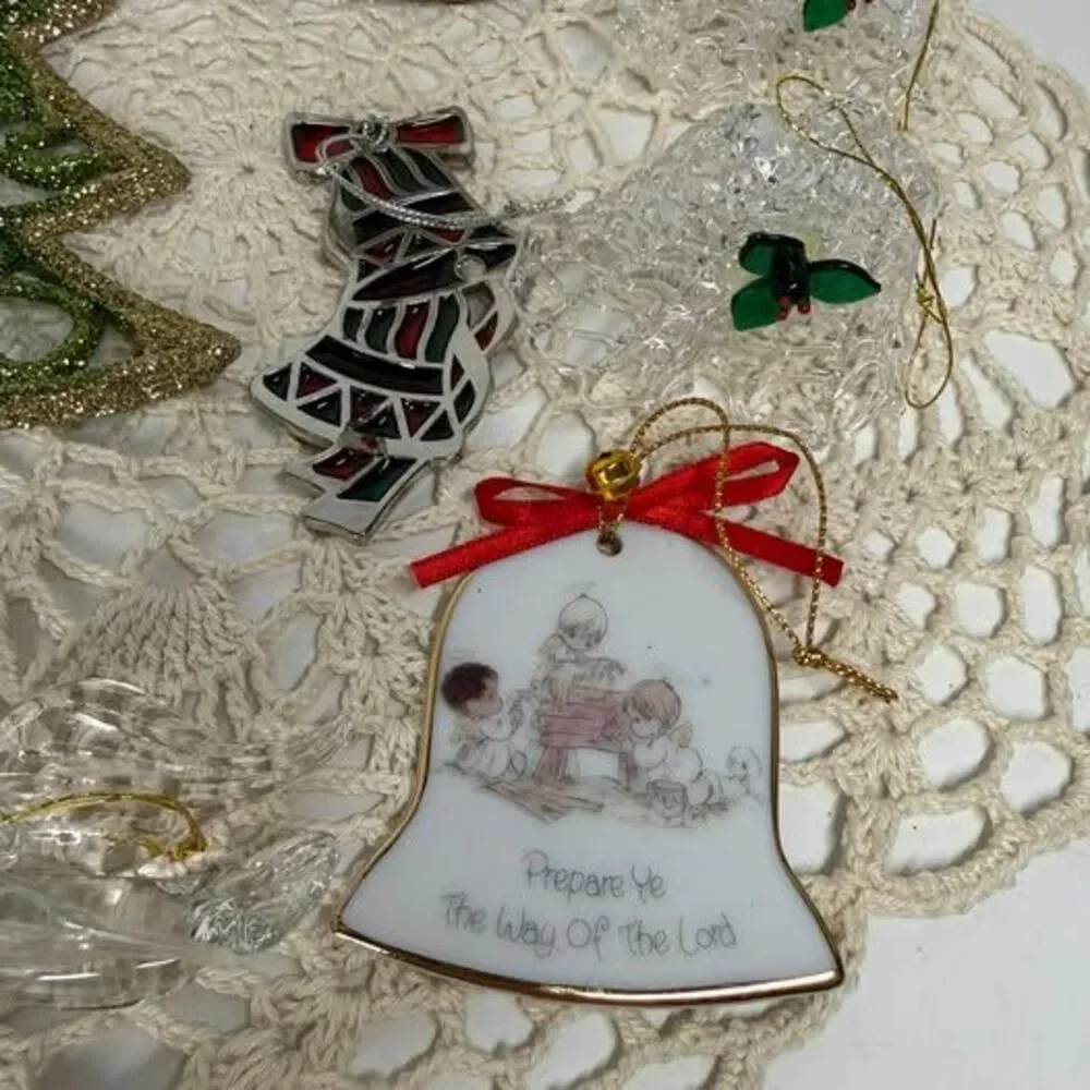 Assorted Christmas Ornaments and Angel Decor